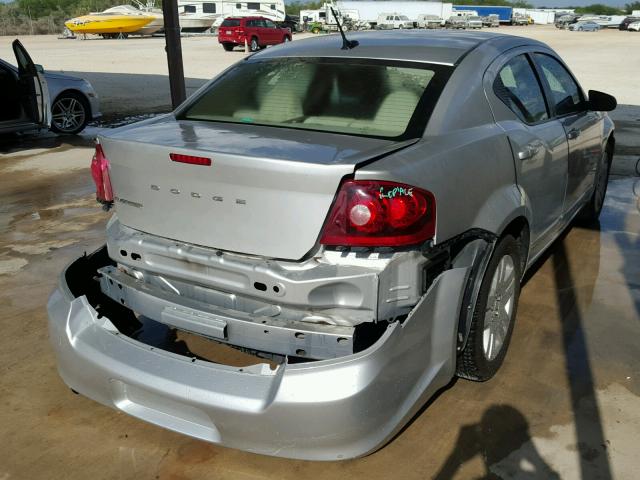 1C3CDZAB6CN136036 - 2012 DODGE AVENGER SE SILVER photo 4