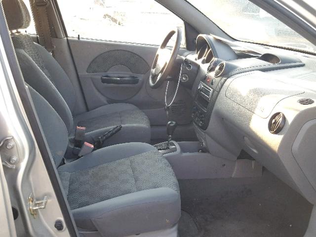 KL1TD62674B151652 - 2004 CHEVROLET AVEO SILVER photo 5