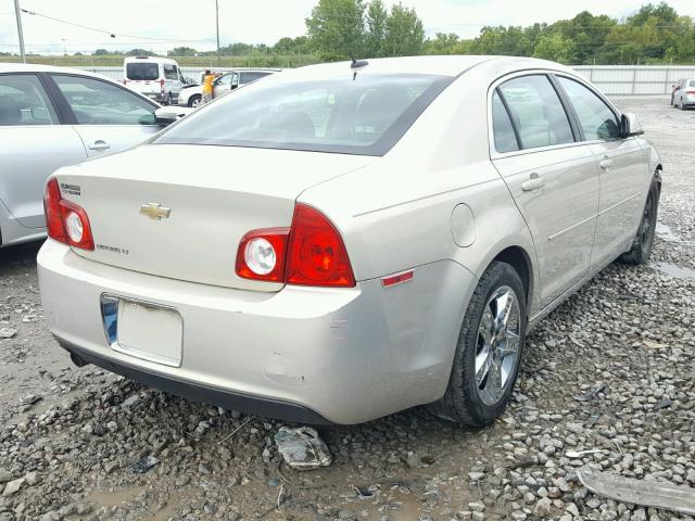 1G1ZC5EB6AF142981 - 2010 CHEVROLET MALIBU 1LT GOLD photo 4
