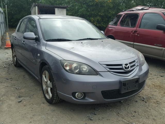 JM1BK143641209241 - 2004 MAZDA 3 HATCHBAC GRAY photo 1