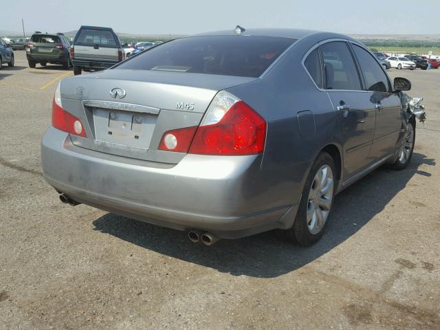 JNKBY01E46M203887 - 2006 INFINITI M45 BASE GRAY photo 4