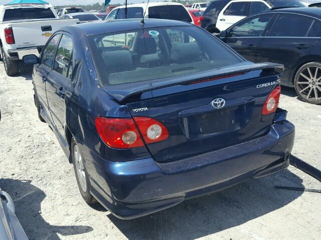 1NXBR32EX5Z452042 - 2005 TOYOTA COROLLA CE BLUE photo 3