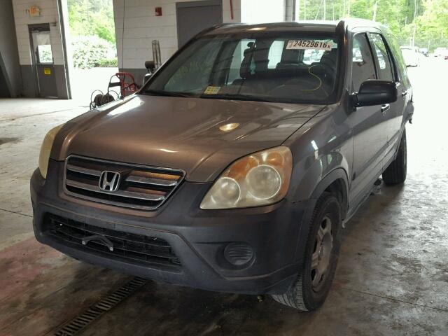 SHSRD78535U347585 - 2005 HONDA CR-V LX GRAY photo 2