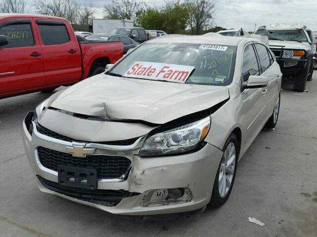 1G11D5SLXFF321216 - 2015 CHEVROLET MALIBU GOLD photo 2