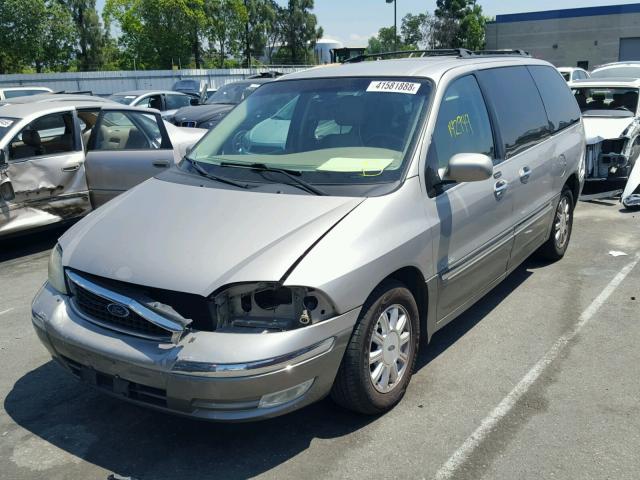 2FMDA58482BB39714 - 2002 FORD WINDSTAR L GOLD photo 2