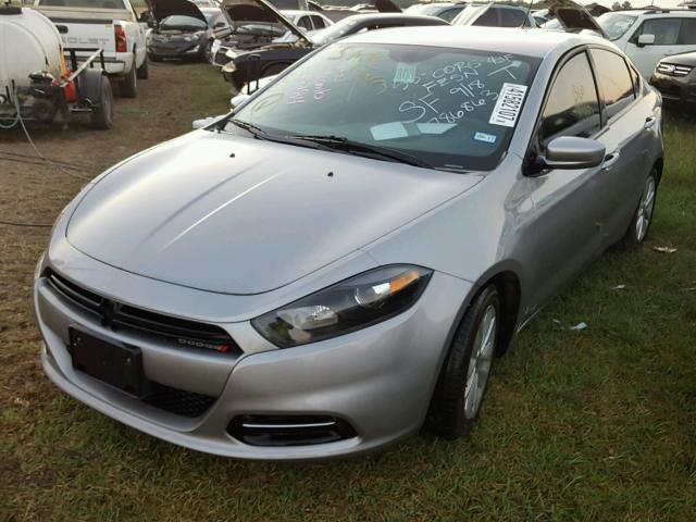 1C3CDFBB6ED786863 - 2014 DODGE DART SILVER photo 2