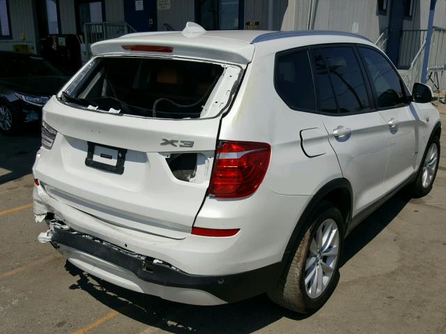 5UXWZ7C54G0M83775 - 2016 BMW X3 SDRIVE2 WHITE photo 4