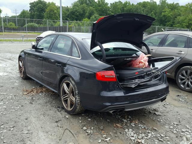 WAUKGAFL4DA146474 - 2013 AUDI S4 PRESTIG BLACK photo 3