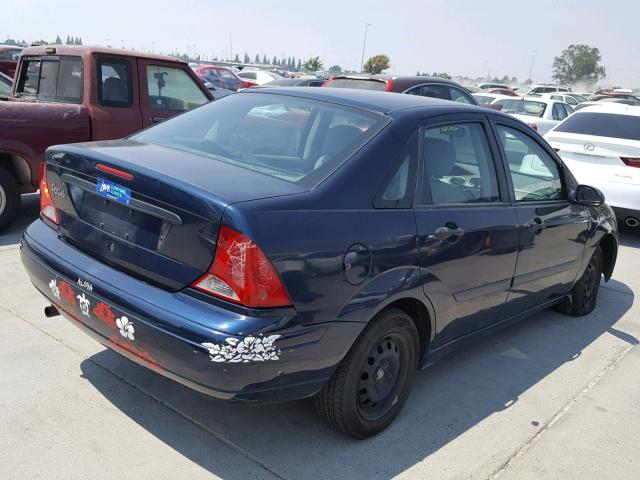 1FAFP33P61W310058 - 2001 FORD FOCUS LX BLUE photo 4