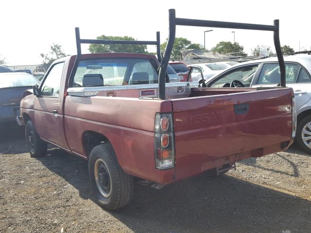 1N6SD11S0NC371715 - 1992 NISSAN TRUCK SHOR RED photo 3