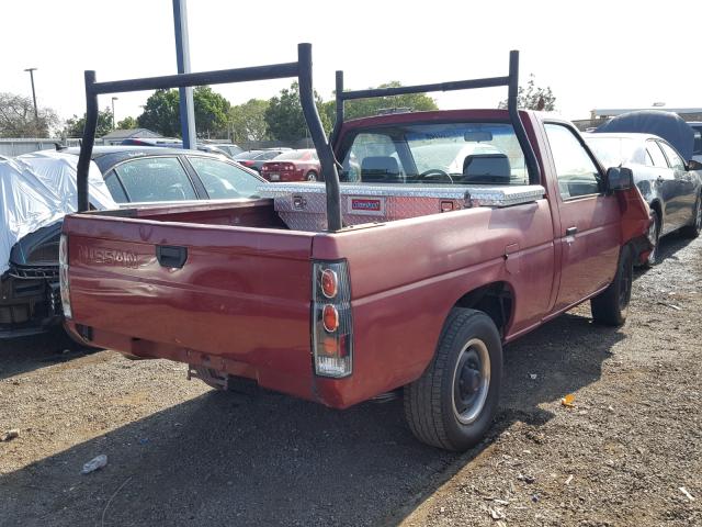 1N6SD11S0NC371715 - 1992 NISSAN TRUCK SHOR RED photo 4