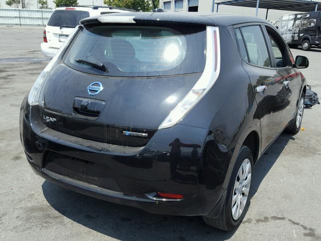 1N4BZ0CP0GC313636 - 2016 NISSAN LEAF SV BLACK photo 4