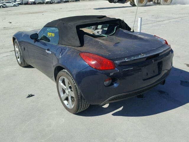 1G2MB35B37Y107289 - 2007 PONTIAC SOLSTICE BLUE photo 3