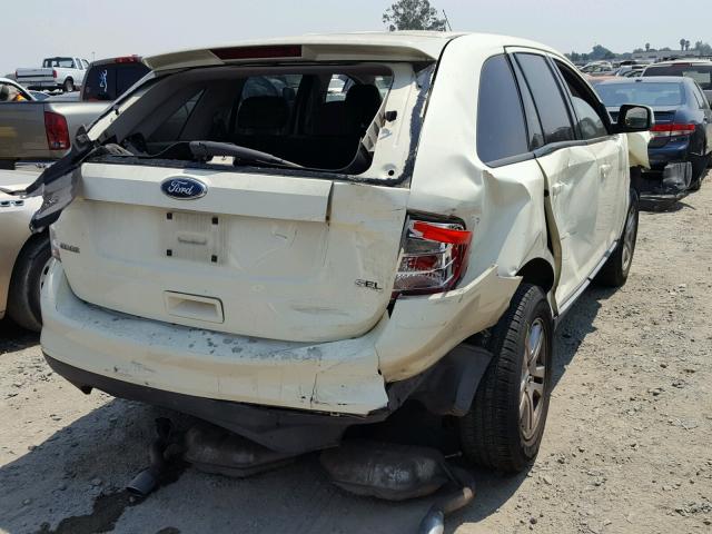 2FMDK38C08BA40757 - 2008 FORD EDGE SEL CREAM photo 4