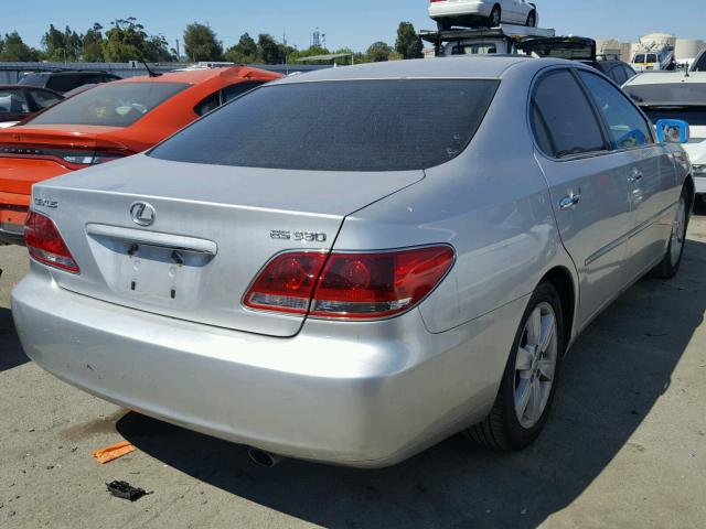 JTHBA30G665160236 - 2006 LEXUS ES 330 SILVER photo 4