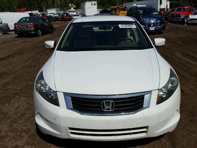 1HGCP26448A021892 - 2008 HONDA ACCORD LXP WHITE photo 9