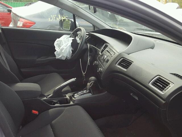 19XFB2F55FE214615 - 2015 HONDA CIVIC LX Plata foto 5