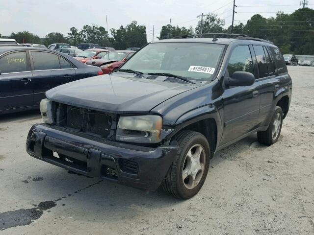 1GNDS13S472168096 - 2007 CHEVROLET TRAILBLAZE BLACK photo 2