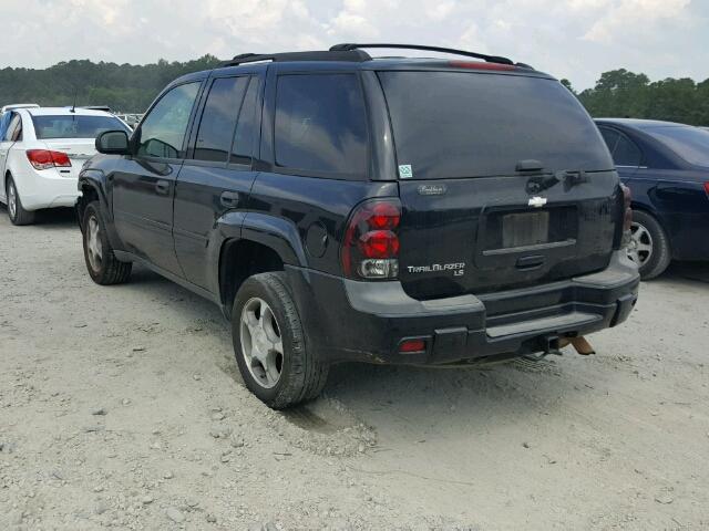 1GNDS13S472168096 - 2007 CHEVROLET TRAILBLAZE BLACK photo 3