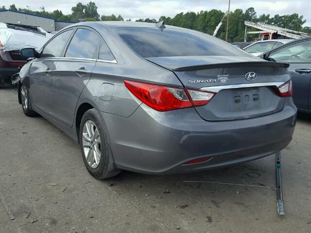 5NPEB4AC9DH649868 - 2013 HYUNDAI SONATA GLS GRAY photo 3