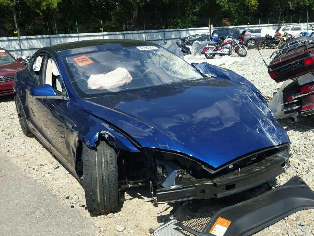 5YJSA1E48GF136282 - 2016 TESLA MODEL S Կապույտ լուսանկար 1