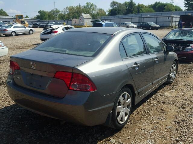 1HGFA16588L100701 - 2008 HONDA CIVIC LX BROWN photo 4