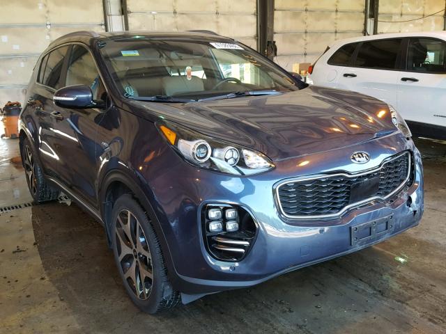 KNDPRCA60H7207497 - 2017 KIA SPORTAGE S BLUE photo 1