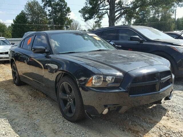 2C3CDXCT0EH162413 - 2014 DODGE CHARGER BLACK photo 1