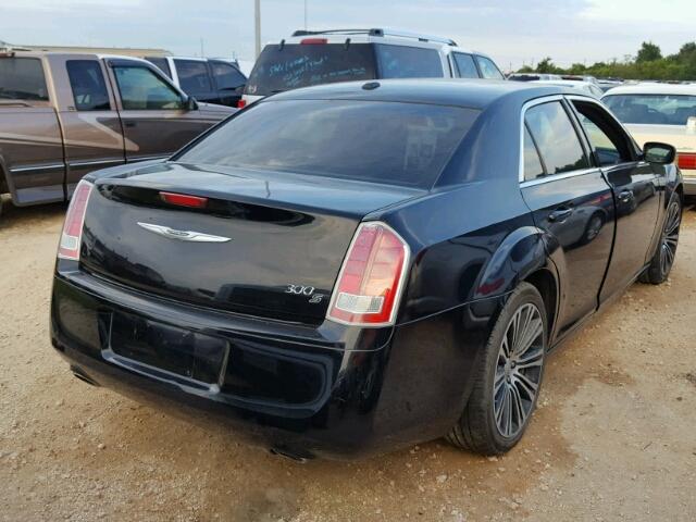 2C3CCABG7CH279245 - 2012 CHRYSLER 300 V6 BLACK photo 4