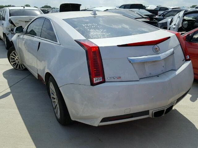 1G6DA1ED9B0140697 - 2011 CADILLAC CTS WHITE photo 3