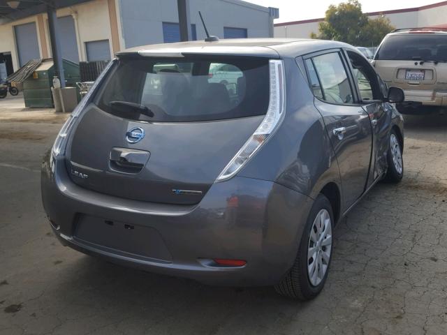 1N4BZ0CP8HC301008 - 2017 NISSAN LEAF S GRAY photo 4