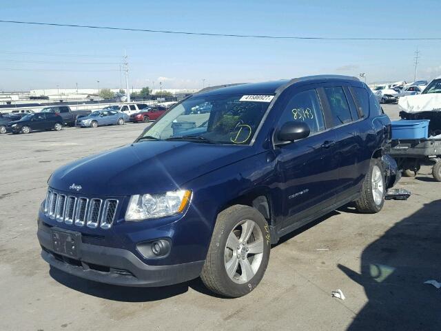 1C4NJCEAXCD627257 - 2012 JEEP COMPASS LA BLUE photo 2