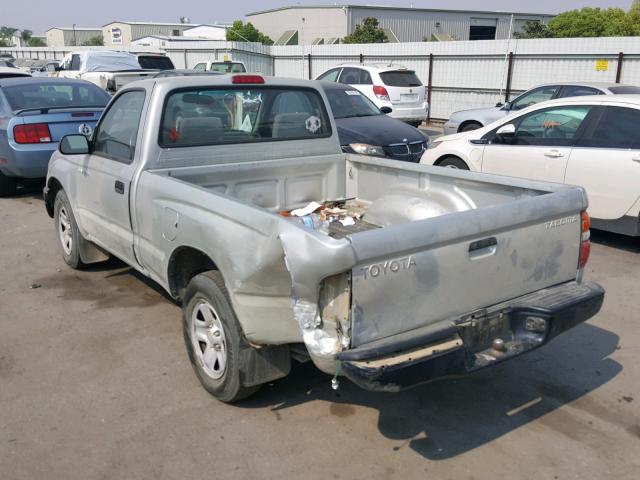 5TENL42N83Z270790 - 2003 TOYOTA TACOMA SILVER photo 3