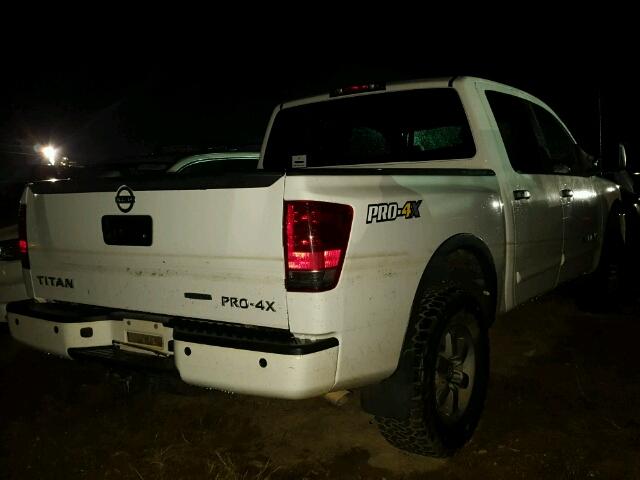 1N6BA0EC2FN505698 - 2015 NISSAN TITAN S WHITE photo 4