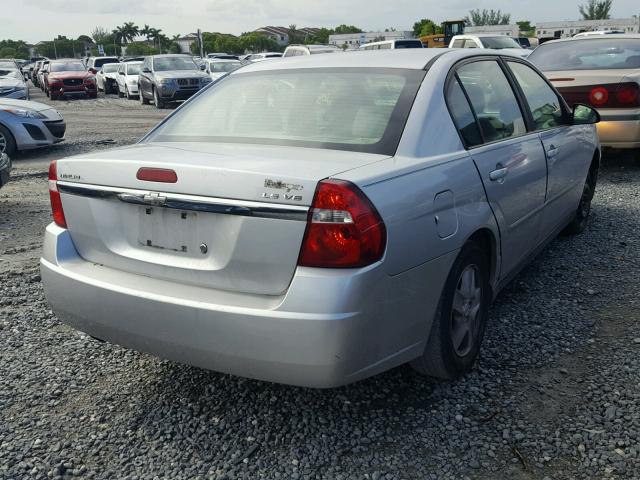 1G1ZT54885F248280 - 2005 CHEVROLET MALIBU LS ვერცხლისფერი ფოტო 4