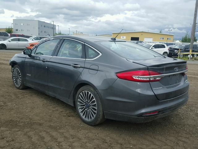 3FA6P0RU9HR314243 - 2017 FORD FUSION TIT GRAY photo 3