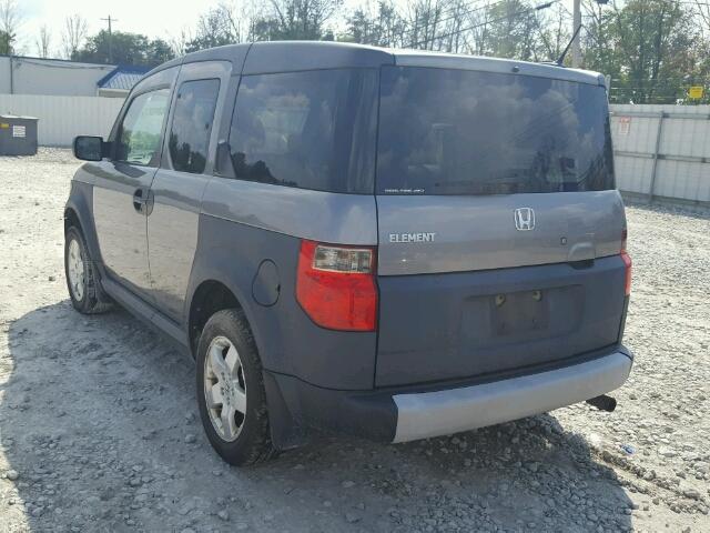 5J6YH28695L022529 - 2005 HONDA ELEMENT EX GRAY photo 3