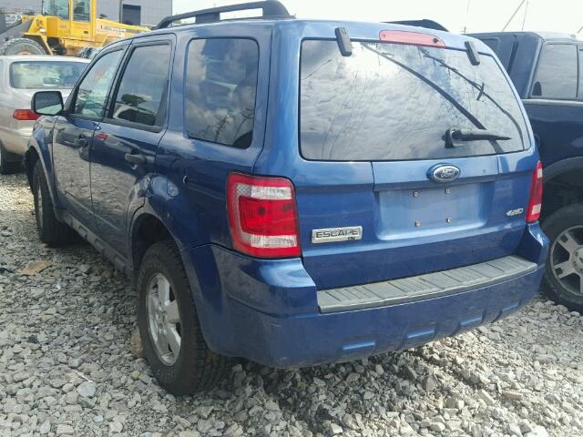 1FMCU931X8KD31092 - 2008 FORD ESCAPE BLUE photo 3