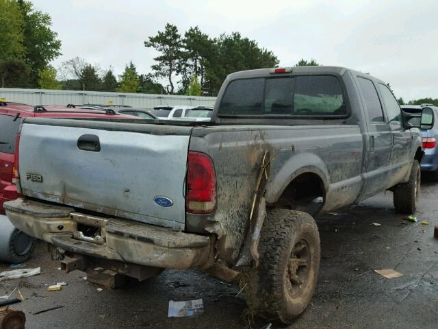 1FTSW31S03EB00339 - 2003 FORD F350 GRAY photo 4