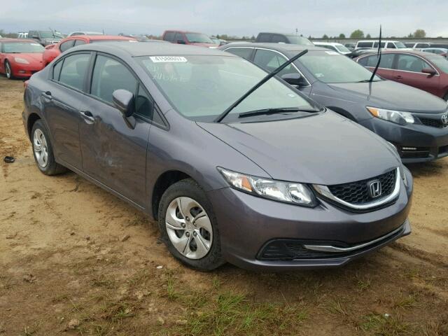 2HGFB2F55EH505247 - 2014 HONDA CIVIC GRAY photo 1