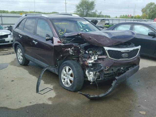 5XYKT3A6XCG268492 - 2012 KIA SORENTO BA MAROON photo 1