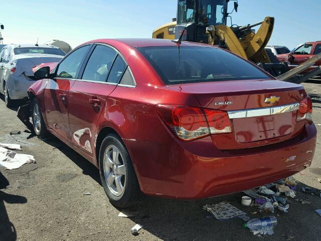 1G1PF5SC2C7170561 - 2012 CHEVROLET CRUZE RED photo 3