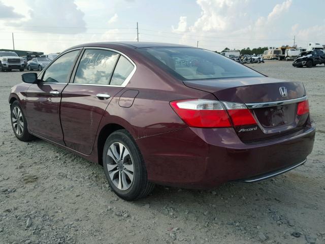 1HGCR2F39DA149573 - 2013 HONDA ACCORD LX BURGUNDY photo 3