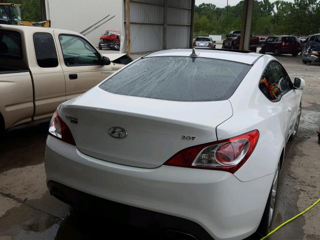 KMHHT6KD8CU076846 - 2012 HYUNDAI GENESIS CO WHITE photo 4