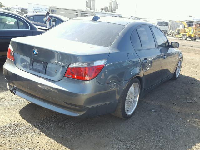 WBANB33574B107482 - 2004 BMW 545 I GRAY photo 4