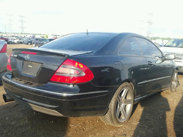 WDBTJ75J34F094459 - 2004 MERCEDES-BENZ CLK 500 BLACK photo 4