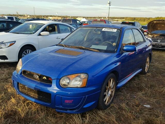 JF1GD70634L522566 - 2004 SUBARU IMPREZA WR BLUE photo 2