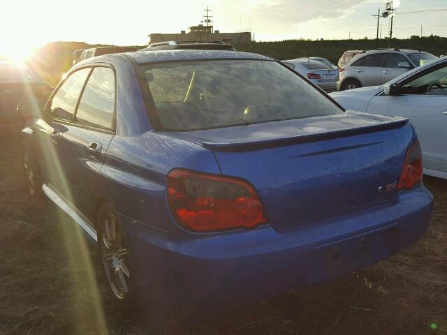 JF1GD70634L522566 - 2004 SUBARU IMPREZA WR BLUE photo 3