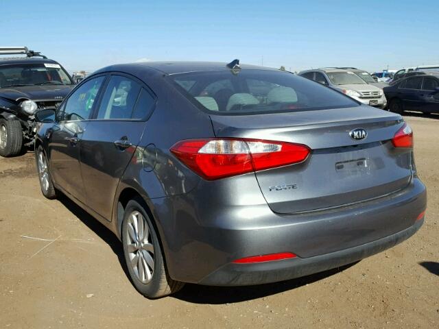 KNAFX4A66G5574161 - 2016 KIA FORTE LX GRAY photo 3