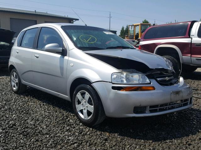 KL1TD66606B514788 - 2006 CHEVROLET AVEO BASE Күміс фото 1